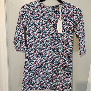 Girls Vineyard Vines swimming whales dress 7/8